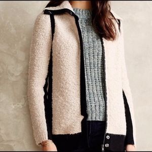 Sparrow Fuzzy Boucle Zip Sweater
